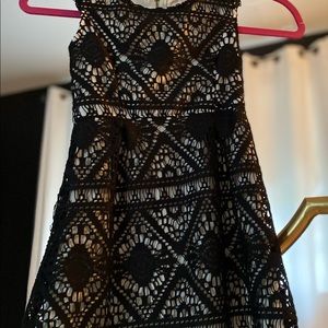 Black Lace Girls Dress sz 6-6x